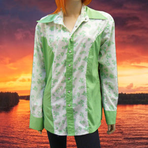 Western Sea Shell Pearl Button (snaps) Rockabilly